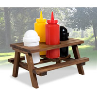 Picnic Table Condiment Set